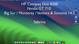 HP Compaq Elite 8300 MacOS Sonoma 143 [upl. by Hendrick]