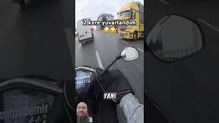 2 kere yuvarlanan kuryeci abimize Selam olsun trendyolgo motovlog kurye [upl. by Edana941]