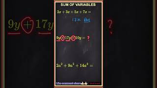 How to solve Sum of variables shorts blackboardsolution short mathstricks [upl. by Norraa]