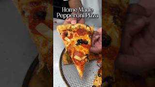 EASY HOMEMADE PEPPERONI PIZZA FROM SCRATCH Shorts [upl. by Ajan528]