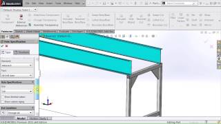 SOLIDWORKS  Creating InContext Conveyor Rails [upl. by Libbey]