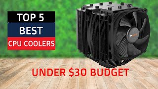 Top 5 Best CPU Coolers under £30 Budget [upl. by Hornstein]