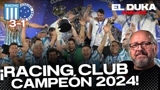 ¡RACING CLUB CAMPEÓN 2024 Racing club vs Cruzeiro 31  ELDUKA [upl. by Asimaj]