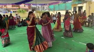 10TH GIRLS  NAVRATRI DANDIYA CELEBRATIONS  3  MATHRUSRI VIDYALAYA HIGH SCHOOL  RK NAGAR [upl. by Teague]