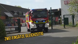 ZWEI EINSÄTZE GLEICHZEITIG Einsatzfahrten der Feuerwehr CastropRauxel [upl. by Fesoj]