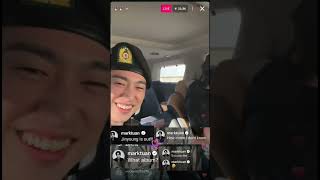 Got7💚 jinyoung 🍑 amp yugyeom🐜 ig live [upl. by Adnorahc530]