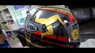 Arai rx7x iom tt 2020 [upl. by Aizatsana436]