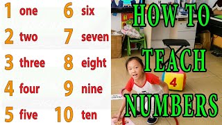 How to Teach Numbers to ESL Kindergarten Students Learning to count 110 [upl. by Potash]