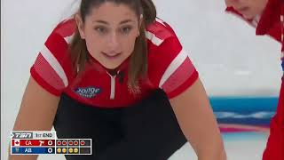 Draw 8  2022 Scotties Tournament of Hearts  Walker AB vs Einarson CA [upl. by Martinson]