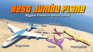 GTA V Which is the Best Jumbo plane  CargoPlane Jet Bombushka Titan Volatol [upl. by Yelsnik]