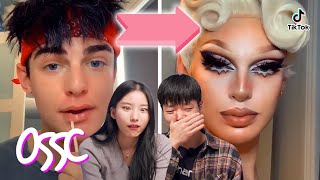 Koreans React To Drag Queens Transformation  𝙊𝙎𝙎𝘾 [upl. by Bora69]