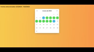 Cómo hacer un calendario tipo booking Reservas en HTML CSS y JavaScript [upl. by Marybella]