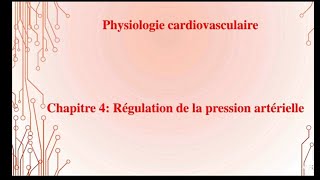 UE1 Physiologie CardioVasculaire 4 بالعربية  Régulation de la Pression Artérielle  part 1 [upl. by Moody]