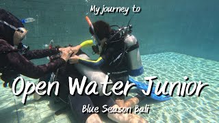 PADI Open Water Junior Certification  Confined Water Session [upl. by Kassity]