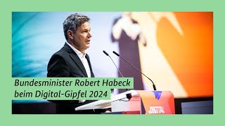 Bundesminister Robert Habeck beim DigitalGipfel 2024 [upl. by Anivla]