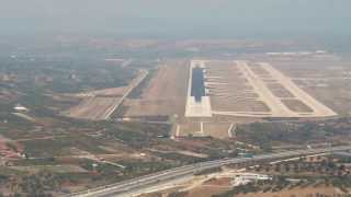 COCKPIT VIEW OF APPROACH AND LANDING AT ATHENS ELEFTHERIOS VENIZELOS AIRPORT [upl. by Attikin]