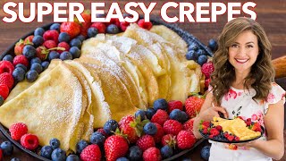 How to make Crepes  Easy Crepe Recipe [upl. by Baptista]