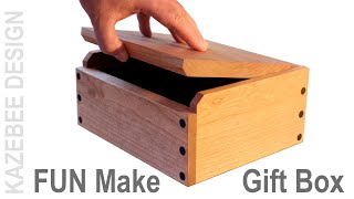 EASY Build Christmas Gift Box  Fun in the Woodshop [upl. by Sonahpets]