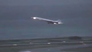 Concorde Air France take off from Nice [upl. by Nashom]