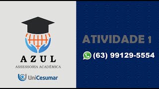 ATIVIDADE 1  ECOS  FISIOLOGIA HUMANA  542024 [upl. by Fast]