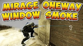 CSGO  Mirage Window Oneway Smoke  Tutorial [upl. by Giulietta]