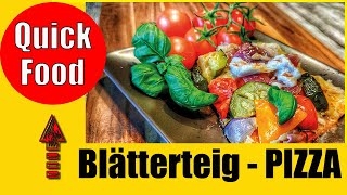 Pizza mit Blätterteig Rückwärts gebacken [upl. by Nythsa531]