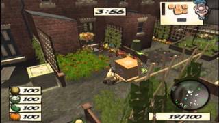 Wallace and Gromit Curse of the Were Rabbit  Part 4  CLEANING TOWN HALL No Commentary [upl. by Boycey652]