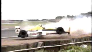 1989 Silverstone Patrese crashes [upl. by Atirehc694]