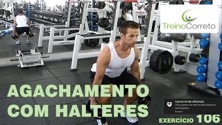 106 AGACHAMENTO COM HALTERES  Treino Correto [upl. by Assirok]