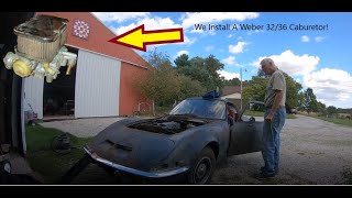 More Power Better Starting Installing A Weber 3236 Carburetor On a Opel GT [upl. by Eelir]