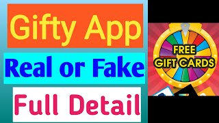 Gifty free gift card apps real or fakepayment proof [upl. by Harding]