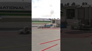 Aeronave Boeing 747 da Evergreen International solicita resistência landing dangerousflight [upl. by Cinemod]