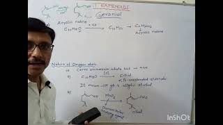 Terpenoids Geraniol Structure strategy for its synthesis isomerism and its application [upl. by Ellehcyt]