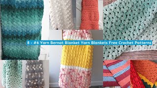 6 Yarn Super Bulky Learn to Make Throws Bernat Blanket Yarn Crochet Patterns Quick Project [upl. by Abate]