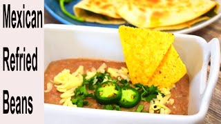 Vegan Refried Beans Recipe  How to make Mexican Refried Beans From Scratch  Instant pot Recipe [upl. by Woodruff578]