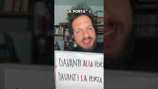 DAVANTI O DAVANTI A grammatica italiano lingua errori linguaitaliana [upl. by Filippo903]