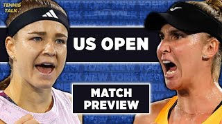 Haddad Maia vs Muchova  US Open 2024 QF  Tennis Preview amp Prediction [upl. by Broddy]