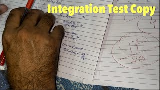 Integration Test Copy Checking  Maths Copy Checking [upl. by Assenyl]