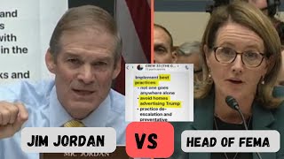 BREAKING NEWS Jim Jordan CONFRONTS Head of FEMA over Anti Trump Text Message [upl. by Lark]