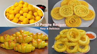 10 Amazing Potato Recipes  Potato Rings  Potato Chips  Potato Snacks  French Fries [upl. by Aseeral]