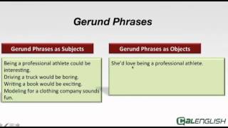 Gerund Phrases [upl. by Ealasaid]