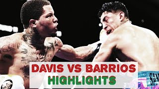 Davis Vs Barrios Highlights Fight highlights boxing sports [upl. by Bodi]