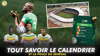 🇸🇳 CAN 2023 Tout savoir sur le calendrier la poule le Stade et la ville du Sénégal [upl. by Safoelc]