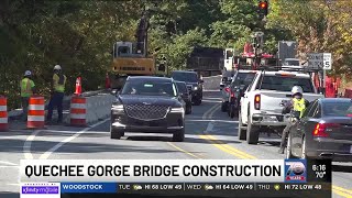 Is Quechee Gorge Bridge construction keeping leaf peepers away [upl. by Mccomb]