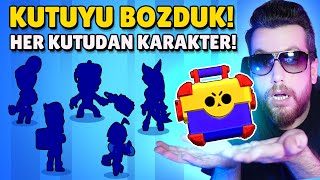 MEGA KUTU BOZULDU BÜTÜN KARAKTERLERİ ALDIM Brawl Stars [upl. by Garibold559]