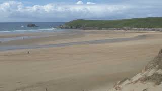 Crantock Beach Newquay Cornwall [upl. by Ainoet]