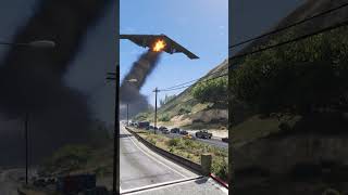 US B2 bomber crashes on highway [upl. by Aenaj]