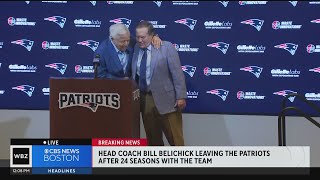 Robert Kraft calls Bill Belichick quota legendary sports iconquot as he leaves the Patriots [upl. by Amandy]