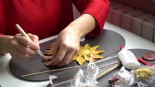 Tutorial per realizzare un girasole con porcellana fredda [upl. by Orsola]