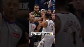 Russ ran at Gobert to defend Christian Braun 👀 [upl. by Ajroj]